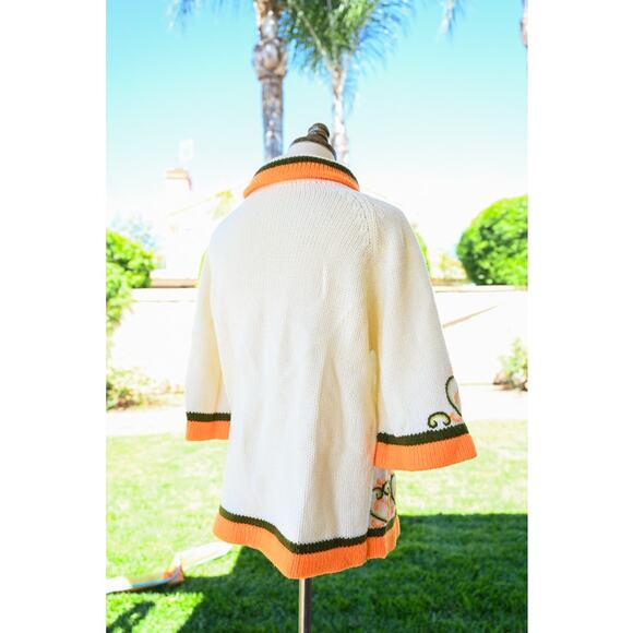 Women's 1970 Vintage Knit Cowl Neck Sweater Shirt - Picture 3 of 5